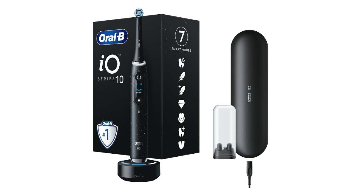 Oral-B iO Series 10 Cosmic Black 本体 iO Series 10 Rechargeable Electric Toothbrush | Oral-B
