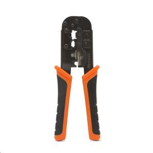 Handy 10179 crimping, stripping and cutting tool for modular connectors, angled view - Handy
