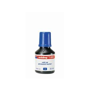 Edding T25 Nachfülltinte für permanente Marker, blau, 30 ml - Schreibwaren