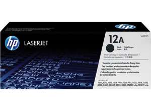 HP Q2612A Lézertoner LaserJet 1010, 1015, 1018 nyomtatókhoz, HP 12A, fekete, 2k 31552799 
