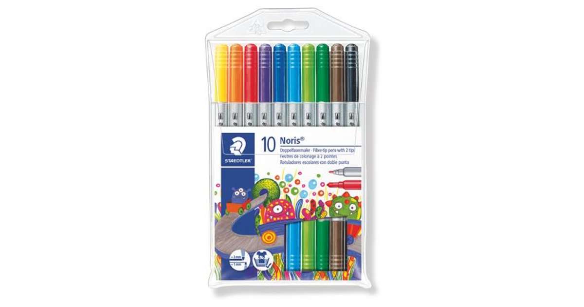 Faber-Castell Grip Washable Color Markers - Set of 10