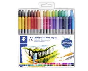 STAEDTLER Rostirón 72 db-os készlet, 0,8/3,0 mm, kétvégű, Design Journey - Írószer