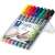 STAEDTLER Lumocolor permanent 8-color marker set, 0.6 mm, OHP, for writing on overhead projector foils, CDs, glass, metal, and plastic surfaces