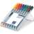 STAEDTLER Lumocolor permanent 8-color marker set, 0.6 mm, OHP, for writing on overhead projector foils, CDs, glass, metal, and plastic surfaces