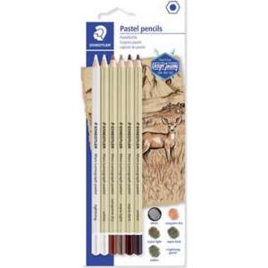 STAEDTLER Mars Lumograph pasztell ceruzák, 6-os készlet, Design Journey 100P, csomagolás - Művészceruza