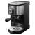 Bestron AES800STE espresso maker, black and silver, side view