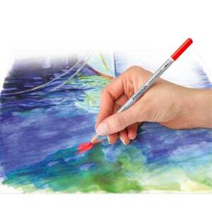 STAEDTLER Akvarell ceruza készlet, hatszögletű, fém doboz, STAEDTLER "Karat® aquarell 125", 12 különböző szín 32442950 