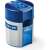STAEDTLER 512 pencil sharpener, blue, two holes, with shavings container