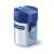 STAEDTLER 512 pencil sharpener, blue, two holes, with shavings container