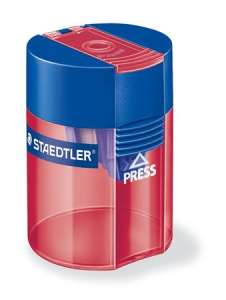 STAEDTLER Anspitzer, Einlocher, mit Behälter, STAEDTLER "511", gemischte Farben 31553572 Spitzer