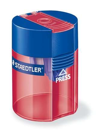 STAEDTLER Anspitzer, Einlocher, mit Behälter, STAEDTLER "511", gemischte Farben