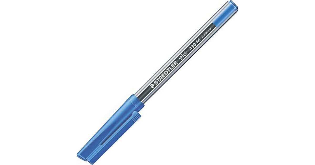 STAEDTLER 430 Stickpen Kugelschreiber – 10er Pack Medium Blau Für Schule, Büro & Alltag