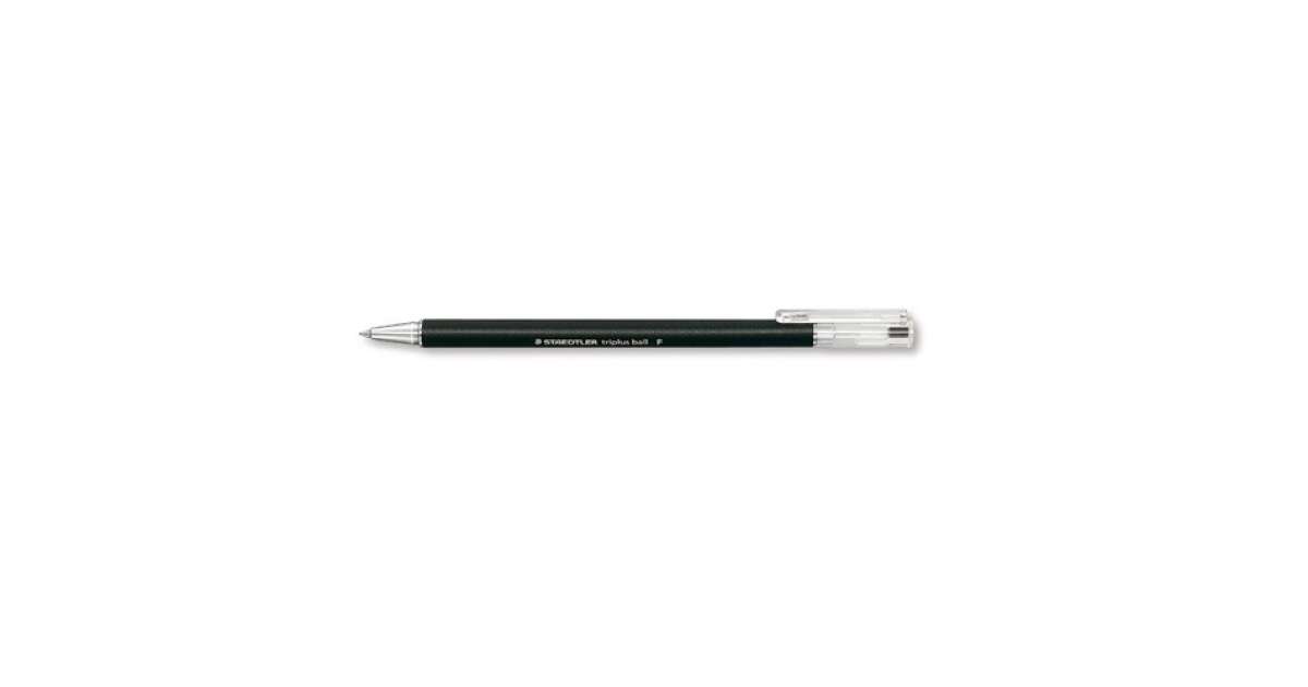 STAEDTLER Ballpoint pen, mm, cap, STAEDTLER Stick 430 F, black