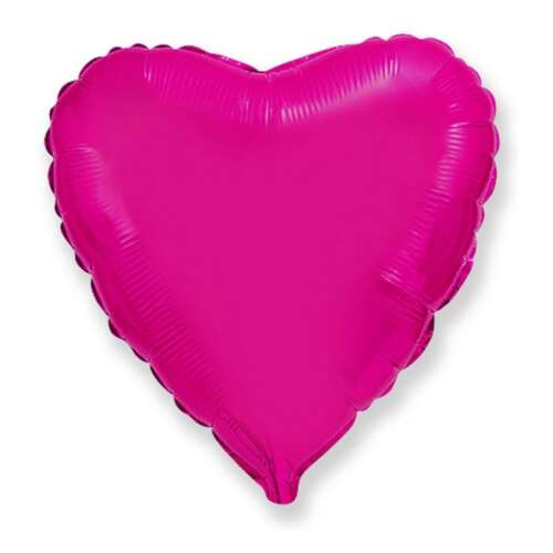 Pink heart shaped foil balloon, 45 cm
