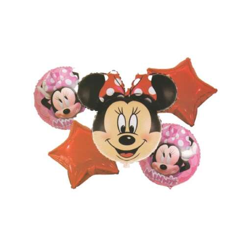 Minnie Mouse Fólia Lufi Bukett - 5 db, 60x40cm