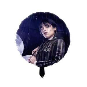 Wednesday Addams foil balloon, 45cm, for parties, decorations, events, birthdays, Halloween - Balloon
