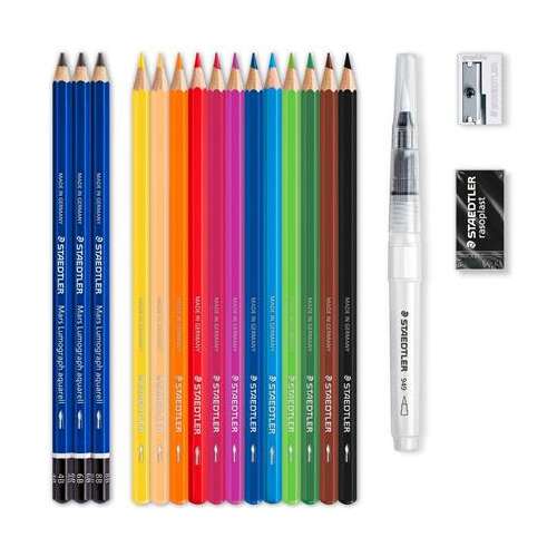 Staedtler Design Journey Sechseckiges Aquarellstift-Set (18 Stück/Packung)