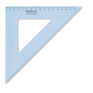 STAEDTLER Riglă triunghiulară, plastic, 45°, 25 cm, STAEDTLER Mars, albastru transparent 68531836 Riglr