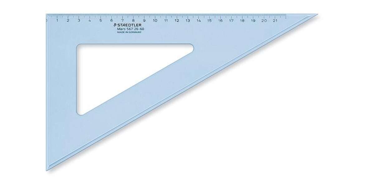 Staedtler Mars 567 31-45 Set Square 32 Cm 45/45 Degree - Blue
