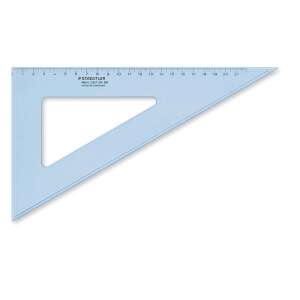 STAEDTLER Dreieck Lineal, Kunststoff, 60°, 25 cm, STAEDTLER "Mars", transparent blau 68531843 Lineale