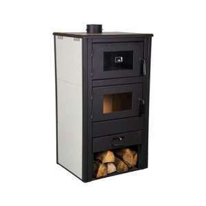 Warnex Termo Robot Lux fatüzelésű kandallókályha sütővel, fehér és szürke - Warnex