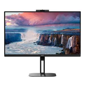 AOC V5 Q27V5CW 27 hüvelykes Quad HD monitor beépített webkamerával, fekete - AOC