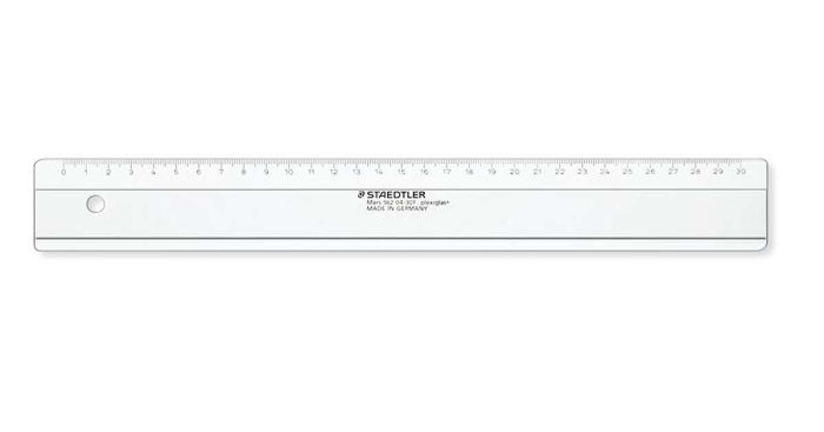 STAEDTLER Plastic ruler, 30 cm, STAEDTLER Mars 562 04 F 