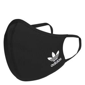 Adidas face mask, black with white logo - Mouth mask