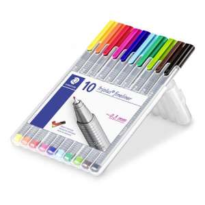STAEDTLER Triplus Fineliner 0,3 mm 10er Set farbige Stifte - STAEDTLER Fineliner