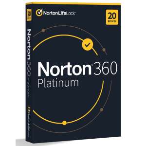 Norton 360 Platinum Antivirus-Software Box, 20 Geräte, 1 Jahr Abonnement - Software