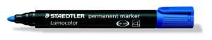 STAEDTLER Lumocolor permanent marker, blue, 2 mm chisel tip - Marker