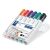 STAEDTLER Boardmarker-Set, 2-5 mm, geschnitten, STAEDTLER "Lumocolor 351 B", 6 verschiedene Farben 107108585
