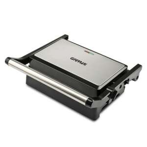Kontaktný gril G3 Ferrari Ardor, šikmý pohľad, zatvorený, čierny a strieborný - Stolové grily a Stroj na pečenie oblátok