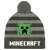 Minecraft Creeper pomponos sapka gyerekeknek