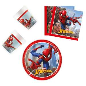 Spiderman Crime Fighter, Pókember party szett 36 db-os 20 cm-es tányérral 58267184 Party teríték