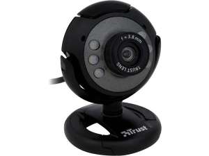 TRUST Webkamera, beépített mikrofonnal, led világítás, TRUST "SpotLight Pro", fekete 31554631 Webkamera