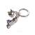 Troika motorcycle keychain with helmet charm