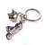 Troika motorcycle keychain with helmet charm