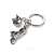 Troika motorcycle keychain with helmet charm