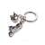Troika motorcycle keychain with helmet charm