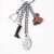 TROIKA Horse Keychain with 4 Charms