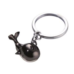 TROIKA Bálna Kulcstartó, Fekete Fém Bálna Kulcstartó - Troika