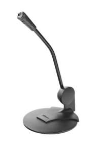TRUST Primo desk microphone, black, 3.5mm jack, adjustable arm - Audio