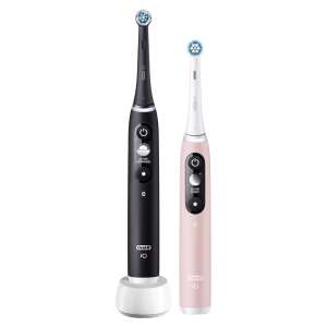 Set električnih četkica za zube Oral-B iO Series 6 Duo, crna i ružičasta - Braun