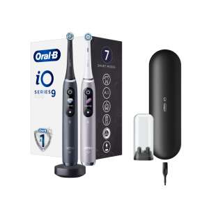 Oral-B iO Series 9 Duo Elektromos fogkefe szett, Rózsaszín-Fekete (80363732)
