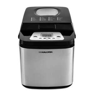 Kalorik TKG BBA 2001 500W bread maker, black and silver, front view - Bread Maker