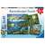 Cutie puzzle Ravensburger 3x49 piese cu trei scene diferite cu dinozauri