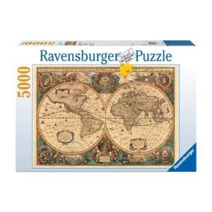 Antik világtérkép, 5000 darabos - Ravensburger 58277917 Puzzle - Sport - Felfedezés