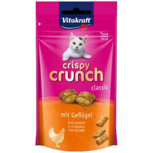 Vitakraft Crispy Crunch Classic Katzenleckerli mit Geflügel, 60g Beutel - Viehzucht