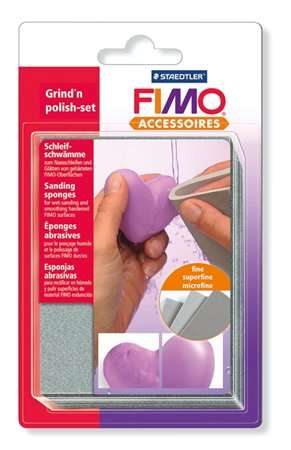 Staedtler FIMO Grind'n Polish Set brúsne špongie na vyhladenie a leštenie FIMO polymer clay